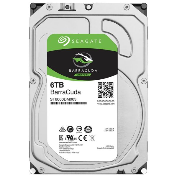 HD Seagate 6TB BarraCuda SATA 3 5400RPM 3.5" - ST6000DM003