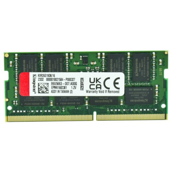 Memoria RAM para Notebook Kingston DDR4 16GB 2666MHz - KVR26S19D8/16