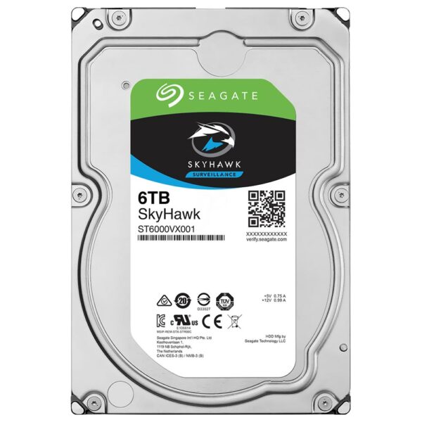 HD Seagate 6TB Skyhawk Surveillance 3.5" SATA 3 7200RPM - ST6000VX001