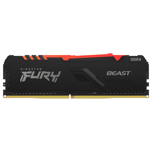 Memoria RAM Kingston Fury Beast DDR4 8GB 3600MHz RGB - Preto (KF436C17BBA/8)