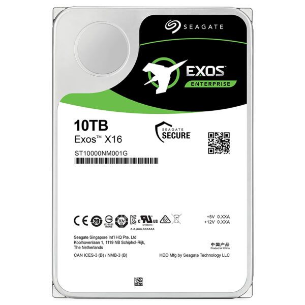 HD Seagate 10TB Exos X16 Enterprise 3.5" SATA 3 7200RPM - ST10000NM001G