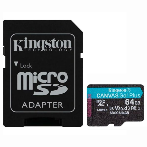 Cartao de Memoria Micro SD Kingston Canvas GO Plus 64GB