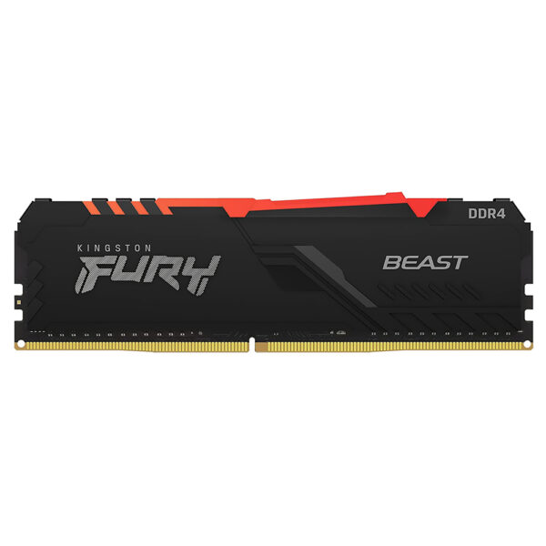 Memoria RAM Kingston Fury Beast DDR4 16GB 2666MHz RGB - Preto (KF426C16BBA/16)