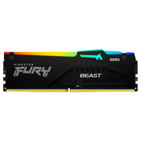 Memoria RAM Kingston Fury Beast DDR5 16GB 5200MHz RGB - Preto (KF552C40BBA/16)