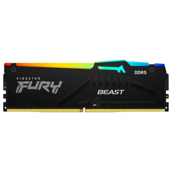 Memoria RAM Kingston Fury Beast DDR5 8GB 5200MHz RGB - Preto (KF552C40BBA-8)