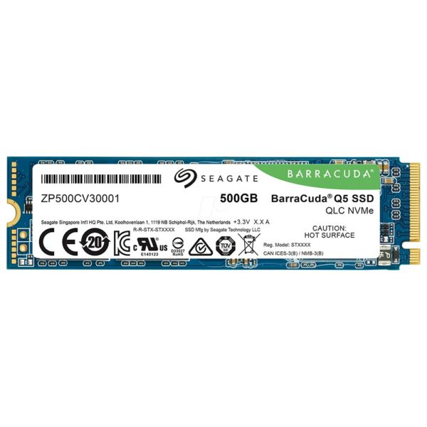 SSD Seagate M.2 500GB Barracuda Q5 NVMe - ZP500CV30001