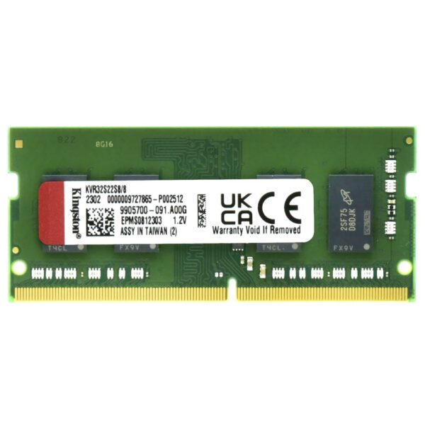 Memoria RAM para Notebook Kingston DDR4 8GB 3200MHz - KVR32S22S8/8