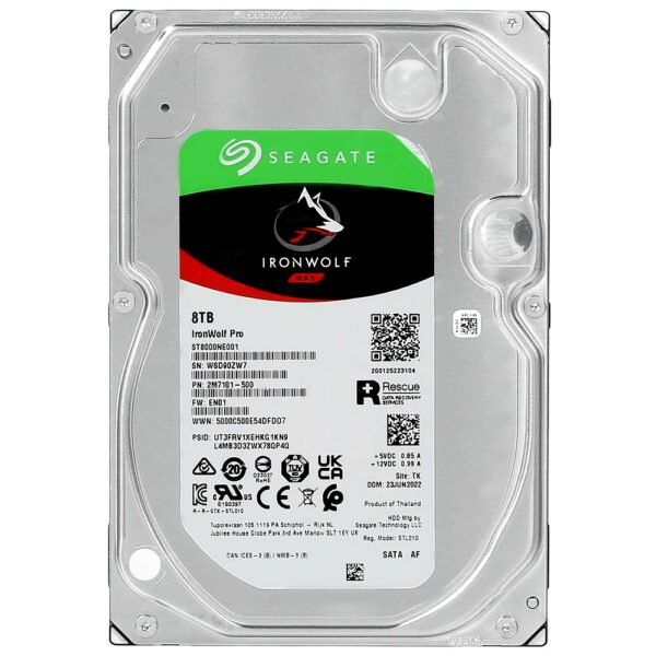 HD Seagate 8TB Iron Wolf Pro Nas 3.5" SATA 3 7200RPM - ST8000NE001