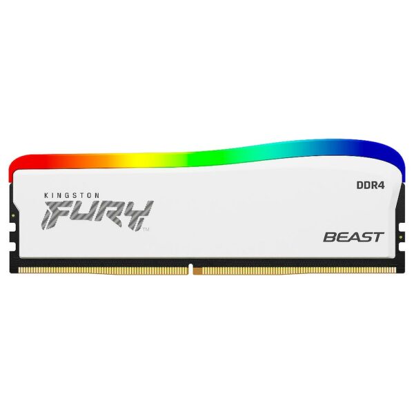 Memoria RAM Kingston Fury Beast DDR4 8GB 3200MHz RGB - Branco (KF432C16BWA/8)