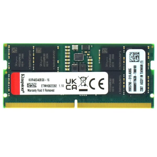 Memoria RAM para Notebook Kingston DDR5 16GB 4800MHz - KVR48S40BS8-16