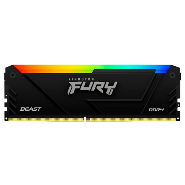 Memoria RAM Kingston Fury Beast DDR4 8GB 3600MHz RGB - Preto (KF436C17BB2A/8)