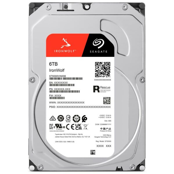 HD Seagate 6TB Iron Wolf Nas 3.5" SATA 3 5400RPM - ST6000VN006