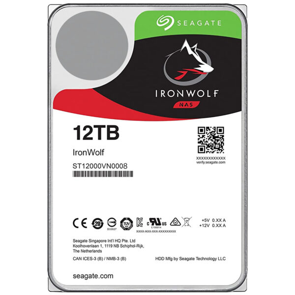 HD Seagate 12TB Iron Wolf Nas SATA 3 7200RPM 3.5" -  ST12000VN0008