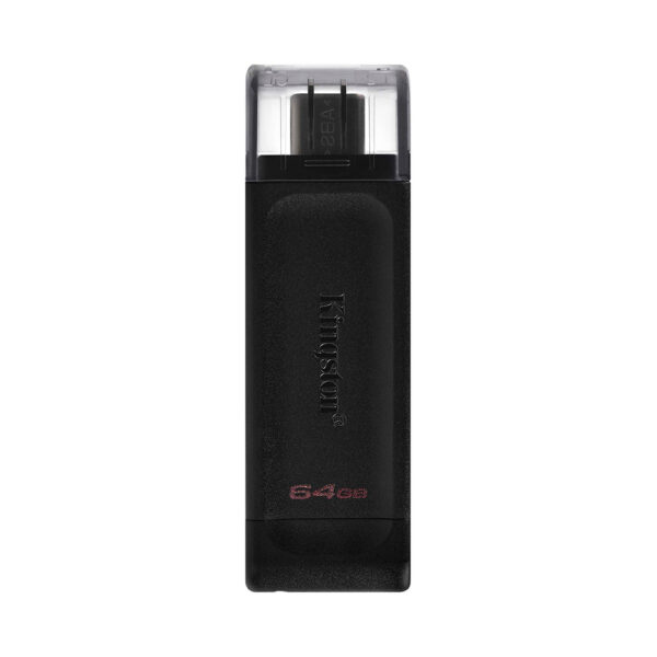 Pendrive Kingston 64GB Type-C 3.2 - Preto (DT70/64GB)