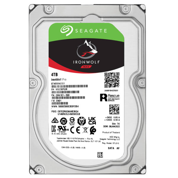 HD Seagate 4TB Iron Wolf Pro Nas 3.5" SATA 3 7200RPM - ST4000NE001