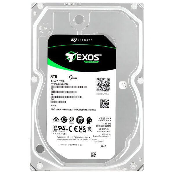 HD Seagate 8TB Exos 7E10 Enterprise 3.5" SATA 3 7200RPM - ST8000NM018B